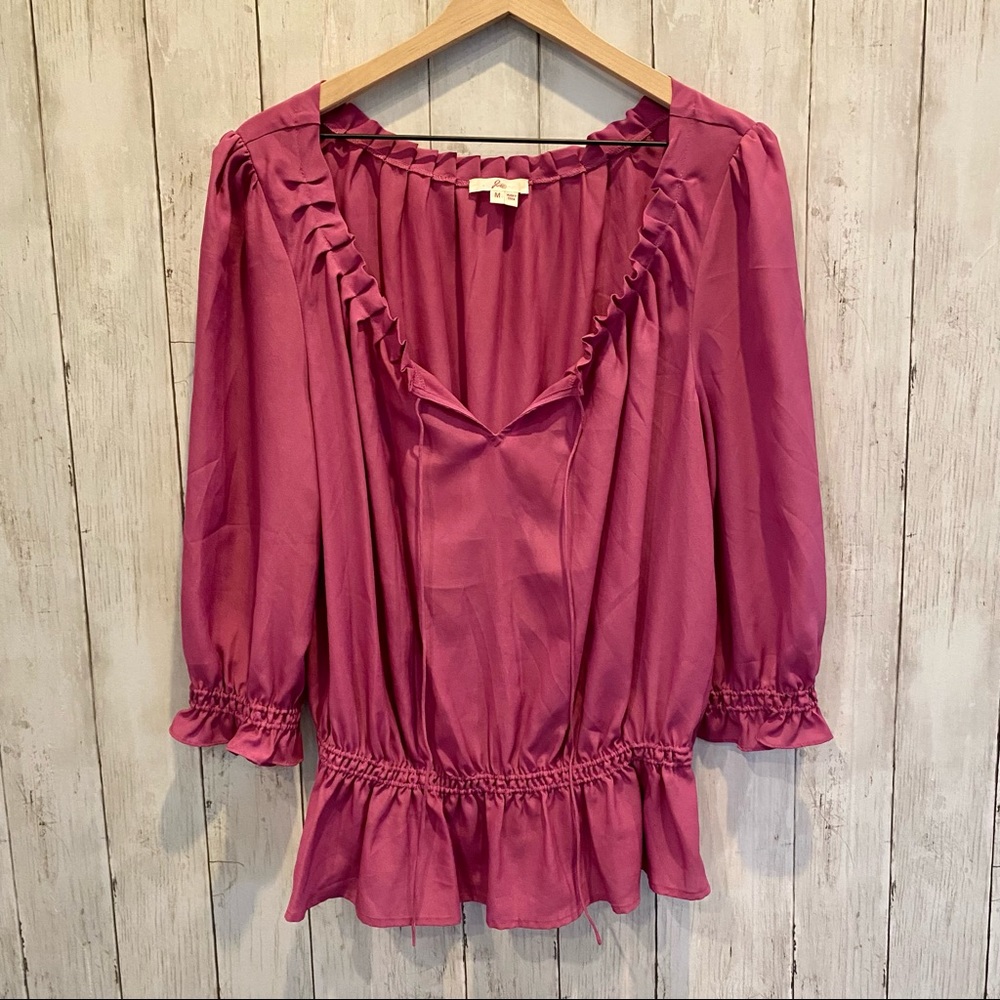 Joie Gathered Waist Blouse A1